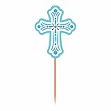Party Pick Religious Blue Pack of 36