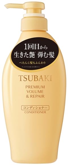 Premium Volume Repair Conditioner for Tsubaki 450 ml, White, 450 ml (Pack of 1)