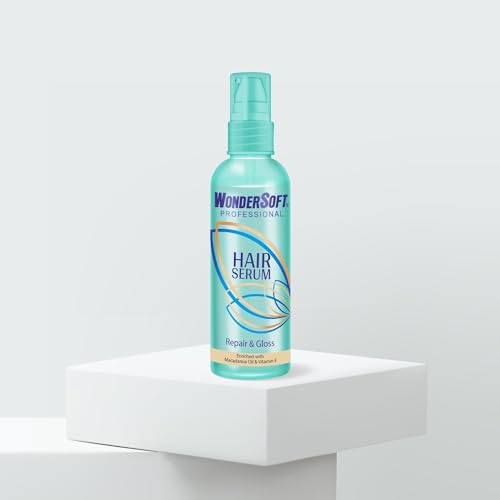 Wondersoft Professional Repair & Gloss Hair Serum Enriched With Macadamia Oil, Vitamin E (100 ml)