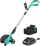 20V Cordless Lawn Edger, 9' Blade with 4.0Ah Battery & Charger, Brushless Electric Edger, 3 Adjustable Cutting Depths, Ergonomic Adjustable Handle, Lightweight Lawn Tool for Sidewalk