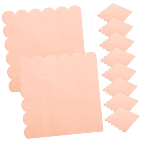 KOMBIUDA 20 Hojas servilletas para fiestas decoración fiesta accesorios fiesta platos de fiesta vasos y servilletas decoraciones de cumpleaños pasteles servilletas de cena Papel rosa