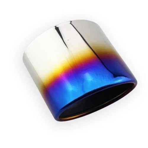 車排気管 1ピース ステンレススチール製排気管マフラー に適合する アコード 8th 2008-2013 テールパイプチップ カーアクセサリー ステンレス 排気管(青)