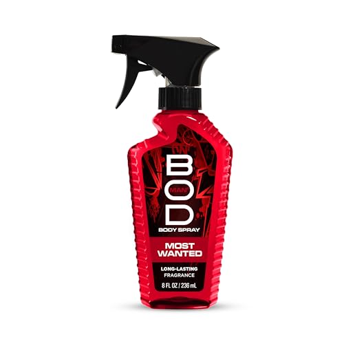 BOD man Fragrance Body Spray, Most Wanted, 8 fl oz