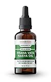Prana Vata Nasya Oil - Herbal Nasal Drops for Clarity of Mind, Decrease Anxiety, Improve Concentration, Soothe Headaches (1 pack)