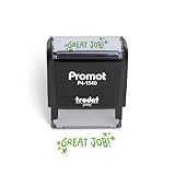Promot Teacher Stamps for Classroom Grading - Great Job Self Inking Stamp for Kids - Motivational Grading Stamps for Teachers & Homeschool, Classroom Supplies & Gifts