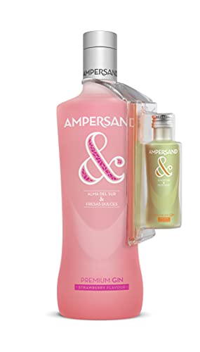 Ampersand Gin Fresa con Miniatura aleatoria Ampersand de Regalo - 70cl