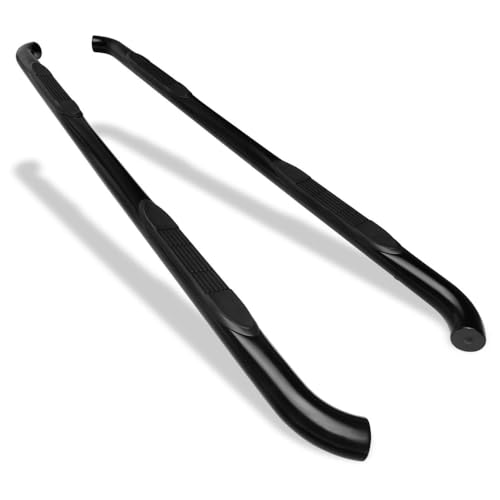 Juego de 2 estribos redondos negros para Nissan Titan