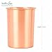 HealthAndYoga™ qCup Pure Copper Tumblers for Drinking - Ayurvedic Health Pure Copper Cups – 2 pcs. set - 250 ml.(8 fl oz) (Plain)