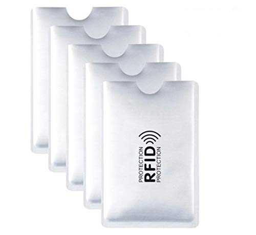 HSA Silver RFID Protected Card Holder Pack of 5