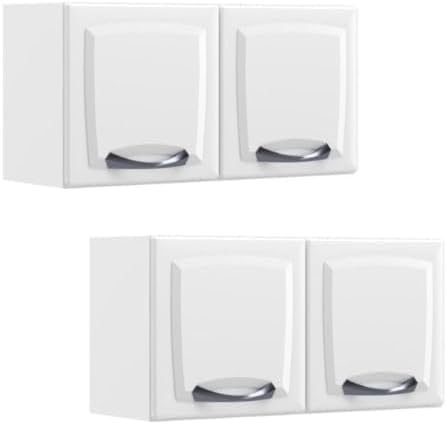 Kit 2 Armários Aéreos Multiuso Itatiaia Aço 2 Portas New Premium ...