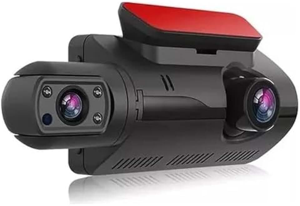 Camera Veicular Dashcam Grava Dentro E Fora Do Carro Display 2 EM 1