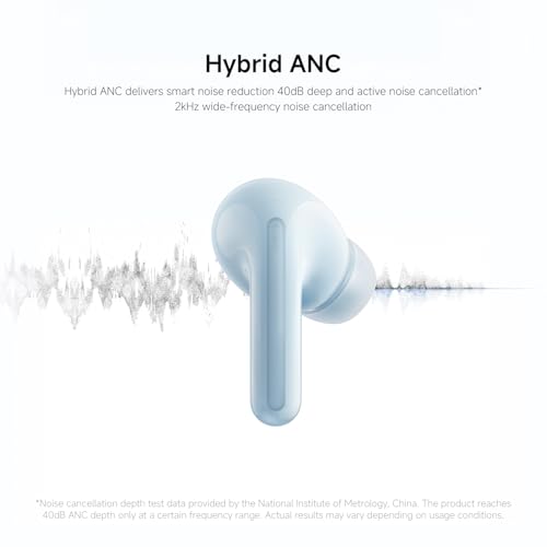 Redmi Buds 6 Lite - In-Ear Kopfhörer, dynamische 40dB Active Noise Cancellation, bis 37 Stunden Akkulaufzeit… – Ansicht 3