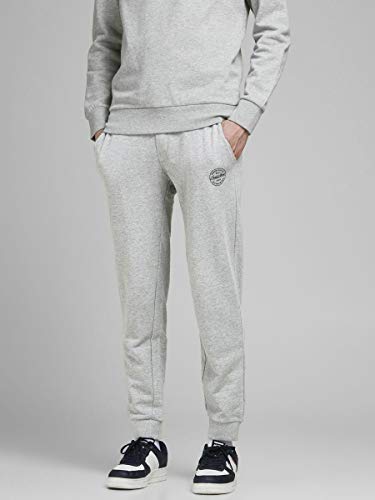 JACK & JONES Jjigordon Jjshark Sweat Pants Viy Noos Pantalon De Sport, Gris (Mélange Gris Clair Mélange Gris Clair), W (Taille du Fabricant: L) Homme - Image 4