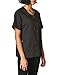 WonderWink Womens Wonderwork Short Sleeve Snap Medical Scrubs Jackets, Black, 3X-Large US