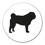 Design creativo: il nostro Pug Gli adesivi per auto si adattano a ogni stile e piacciono a tutte le fasce d'età. Con un diametro di 10 cm, è perfetto per decorazioni personalizzate.