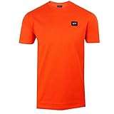 paul and shark online shop deutschland Col ras du cou côtelé Paul and Shark Hommes t-Shirt col Rond en Coton Orange XL