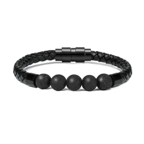 Bracelet d'urne commémorative en pierre de lave pour garder vos souvenirs