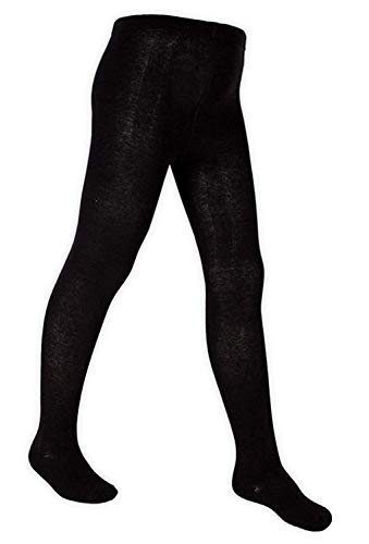 Hari Deals Fille Uni École Tricot Coton Riche Chaud Collant 3 Paires - Noir, 5-6 ANS