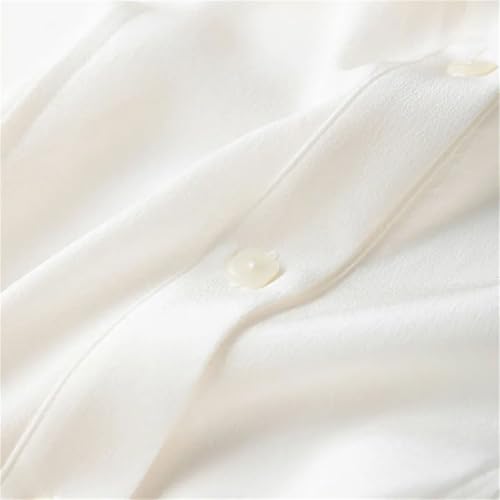 Chemise en crêpe de soie blanche élégante pour un look chic au bureau