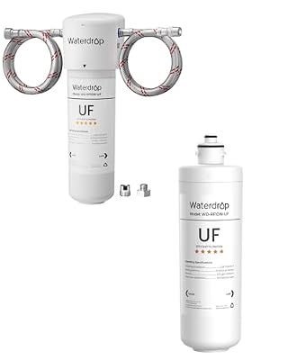 Waterdrop 10UAW-UF 0.01 ?m Ultra Filtration Under Sink Water Filter System and Waterdrop RF10W-UF 0.01 Micron Water Filter