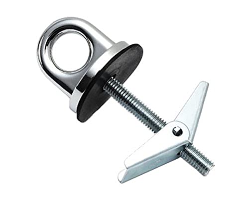 Progrip 810320 Trailer Transport and Truck Bed Tie Down Anchor Point: Chrome with Toggle Bolt, Bedliner (Pack of 2)