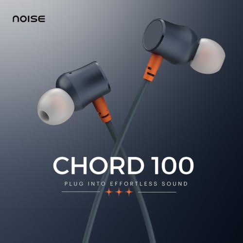 Image of Noise Chord 100 Type-C Wired Earphones | 10mm Driver | Deep Bass | in-Line Mic with Voice Assistant | Multifunctional Controls - Midnight Blue