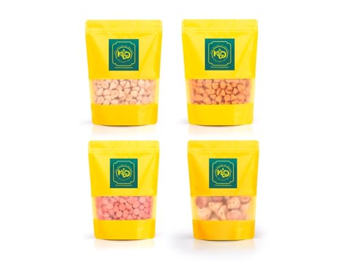 Image of KVD Collection Bangla Premium Combo - 1000 grams | Handmade Bengali Urad Bori, Moong Bori, Masoor Bori and Hing Bori - 250 grams Each (Pack of 4) (Small)