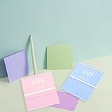 4 Pcs Mini Desk Calendar 2024-2025, from July 2024 to December 2025, Small Desk Calendar, Tiny Desktop Calendars, Thick Paper Twin-Wire Binding Standing Flip Calendars for Office School Home - Image 2