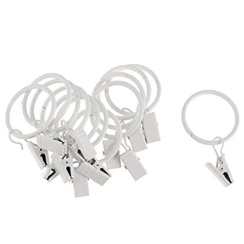 PETSOLA Set di 12 Pezzi Anelli per Tende in