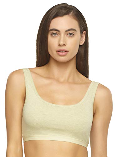 Felina Organic Cotton Bralette for Women, Super Soft & Dyed with Plant-Based Dyes (Medium, Aloe...