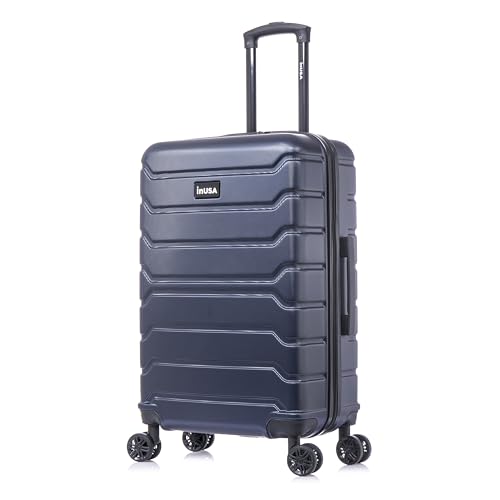 Image of InUSA TREND 24-Inch Medium Hardside Spinner Luggage Lightweight Blue