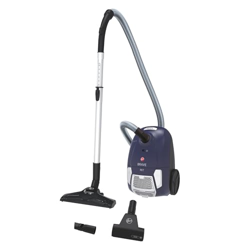 Hoover Brave BV61PET, Aspirateur Traineau avec Sac, Puissant 700 W,Grande capacité 2.3L + Vidage sans Contact, Tube Extensible & Rayon Action 7,5m, Silencieux, Compact...