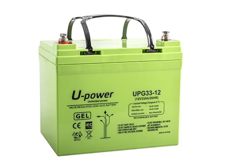 U-Power - Hermetische Gel-Batterie 33Ah 12V - Akkus Metrische