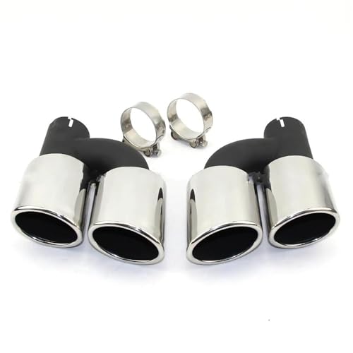 Embout de silencieux d'échappement arrière en acier inoxydable pour Audi A4 A5 A6 A7