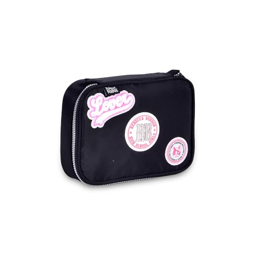 Estojo College Rebecca Bonbon 36 Elásticos Capacidade Para Mais De 90 Lápis (Preto)