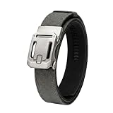Generisch Nylon Guertel 38mm Edelstahl Schnellverschluss Schnalle, Sportschiessen Kompetitiver Guertel Heavy Duty Gurtband Herren(Gray,L)