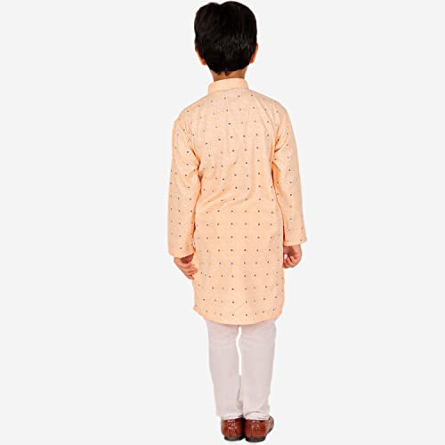 Image of Pro-Ethic Style Developer Boys Cotton Geometric Kurta Set Pajama Ethnic Wear | 1 To 16 Years | S-197