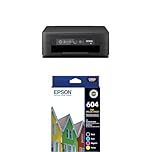Epson Expression Home XP-2200 Multifunction Printer, Medium, Black, C11CK67501 and Epson 604 - Std Capacity - Multipack Ink Cartridges
