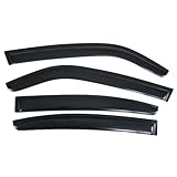 Window Visor Compatible With 2006-2010 Dodge Charger | Acrylic Smoke Tinted 4PCS by IKON MOTORSPORTS