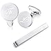 Produktbild HONEY BEAR Manschettenknöpfe Krawattennadel Set Initialen Buchstabe Herren Edelstahl Hochzeit Cufflinks Manschettenknopf Silber (F Set)