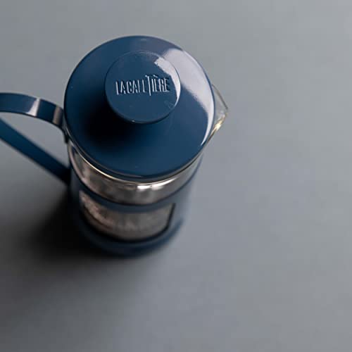 La Cafetière Monaco Glass/Stainless Steel Cafetière 3 Cup (Blue), 35ML - Image 4