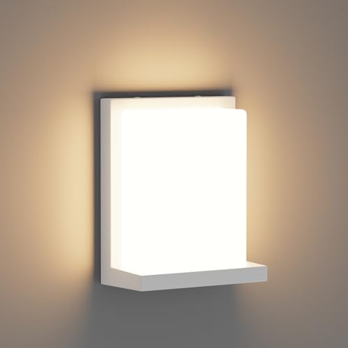 Klighten LED Applique d'extérieur 3000K, 30W IP65 Applique murale extérieure, lampe murale pour terrasse, jardin, blanc