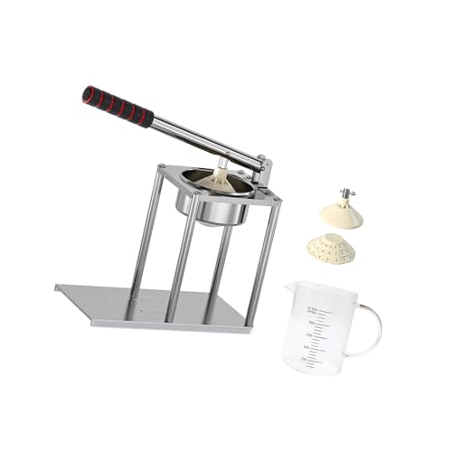 Prácticos extractores de zumos de acero inoxidable, operación manual, capacidad de 500 ml, taza medidora para uso doméstico comercial, exprimidor de zumos manual