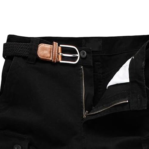 Shorts cargo de algodón para hombre con múltiples bolsillos miniatura 7