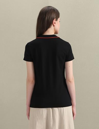 Image of U.S. Polo ASSN. Women's Cotton Regular Fit Solid Polo Shirt