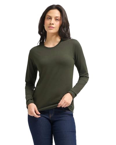 Image of Wellbi Bamboo Tshirt for Women | Full Sleeve Top | Soft Breathable Eco-Friendly Bamboo Fabric | Hypoallergenic Sustainable Fashion & Skin-Friendly Wear