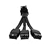ZkeeShop 16Pin to 3 X 8 Pin GPU Extension Cable 12VHPWR PCI-e 5.0 Right Angle Adapter 90 Degree GPU Power Cable 16AWG 600W 12+4pin Compatible with 4070Ti 4080 4090 Power Cable Graphic Card (Type B)