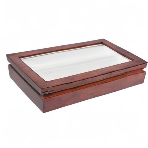 Image of OYOBox Maxi Luxury Eyewear Organizer, Lacquered Wood Box for Glasses + Sunglasses