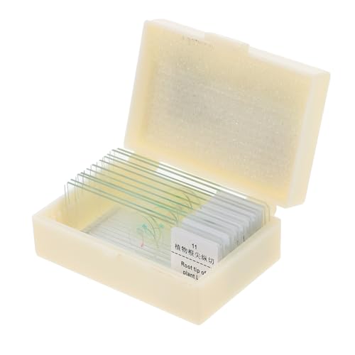 KICHOUSE 1 Set Glass Slide Bioexperiment Slides Microscope for Zoa Microscope Slides Lab Microscope Slide Sample Slides for Microscope Slides Specimens Slides Object Slides