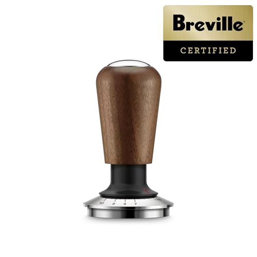 Breville BEA202WLW Force Gauge Tamper Espresso Tool 54mm, Walnut